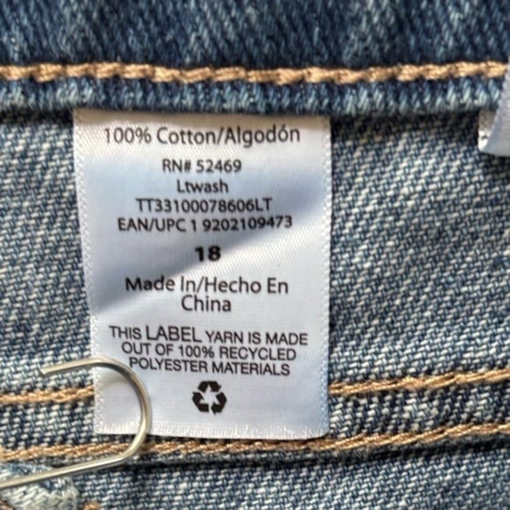 Time and Tru Blue High Rise jeans Size 18 - Picture 7 of 10